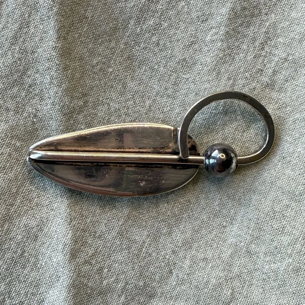 MCM 1950s Francisco Rebajes Modernist Abstract Sterling Silver Brooch